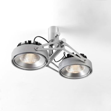 Modular Nomad 2x LED111 GE 3000K, 40Âş Spot aluminium-1