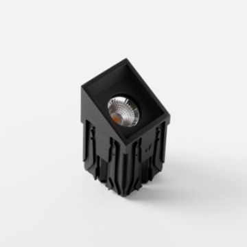 Modular Qbini Asy 25º in LED warm dim GE Spot zwart-1