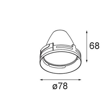 Modular Reflector 85 Spot Technische Accessoires aluminium-1