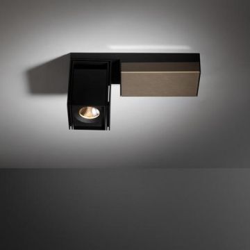 Modular Rektor LED Warm dim Tre dim GI Plafondlamp zwart-1
