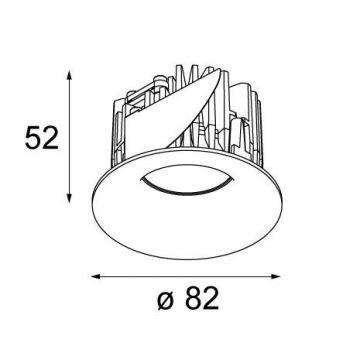 Modular Smart Cake 82 LED GE Spot zwart-1