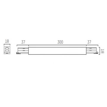 Molto Luce Center Power Feed Rails, Tracks & Kabelsystem wit-1