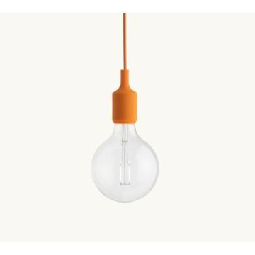 Muuto E27 Pendant Lamp - Light Orange  Hanglamp oranje-1