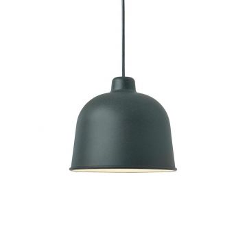Muuto Grain Pendant Lamp donkergroen 21Ø Hanglamp olijf-1