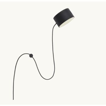 Muuto Post Wall Lamp, black Wandlamp zwart-1