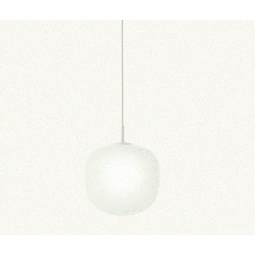 Muuto Rime Ø25 white 40W E14 Hanglamp wit-1