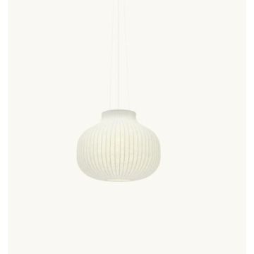 Muuto Strand pendant, ∅45cm closed, white, dimmable  H=210cm Hanglamp wit-1