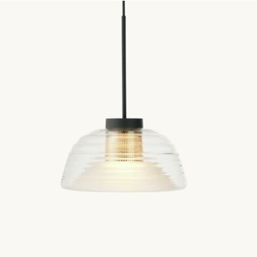 Muuto Two-Layer Pendant Lamp Black Hanglamp transparant