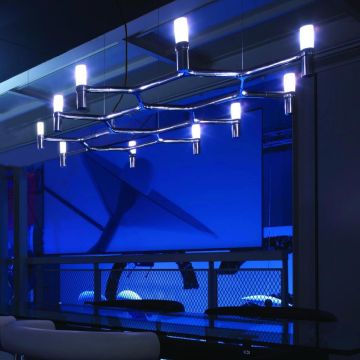 Nemo Lighting Crown Plana Hanglamp goud/messing-1