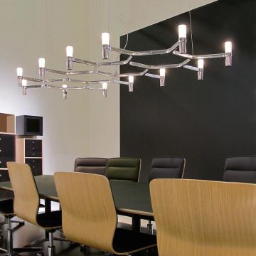 Nemo Lighting Crown Plana Major Chrome Hanglamp chrome-1