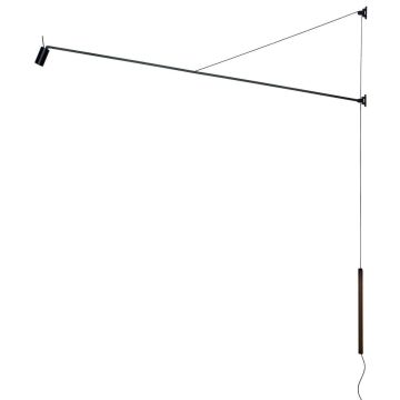 Nemo Lighting Swan Plus Wall Black Wandlamp zwart-1