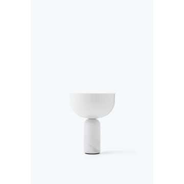 New Works Kizu Portable Table Lamp White Marble accu Tafellamp wit-1