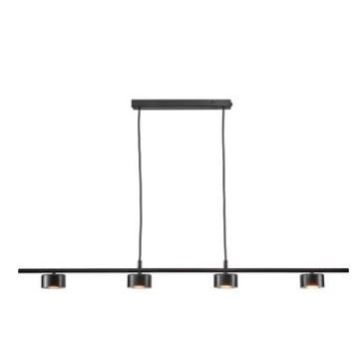 Nordlux Clyde Spot Light Black 4x4W, CRI80 35lm Hanglamp zwart-1