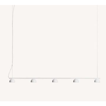 Northern Blush pendant rail 5 white : Integrated and dimmable LED 5 x 6 W Hanglamp wit-1
