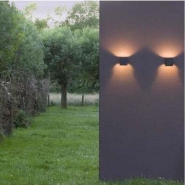 Nosta Noche 220 outdoor up/down Wand Tuinverlichting  zwart-1