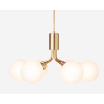 Nuura Apiales 6 brushed brass / opal cable: gold Wandlamp goud/messing-1