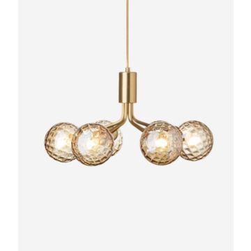 Nuura Apiales 6 brushed brass / optic gold cable: gold Wandlamp goud/messing-1