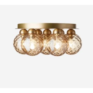Nuura Apiales 7 Plafond brushed brass / optic gold Plafondlamp goud/messing-1