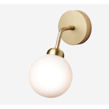 Nuura Apiales Wall brushed brass / opal Wandlamp brons-1
