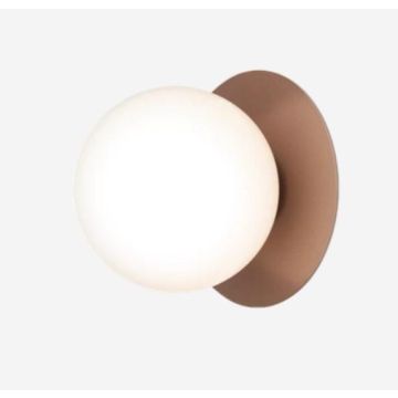 Nuura Liila 1 dark bronze / optic opal Wand Tuinverlichting  wit-1