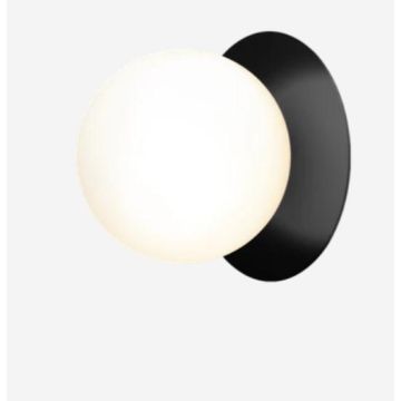 Nuura Liila 1 Medium black / opal Wandlamp zwart-1