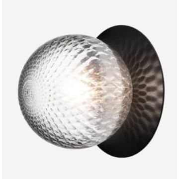Nuura Liila 1 Medium black / optic clear Wandlamp zwart-1
