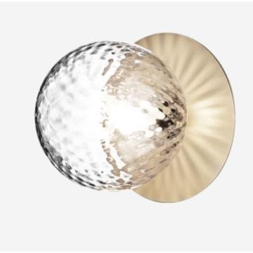 Nuura Liila 1 Medium  nordic gold / optic clear Wandlamp goud/messing-1