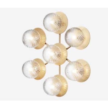 Nuura Liila Star nordic gold / optic clea Wandlamp goud/messing-1