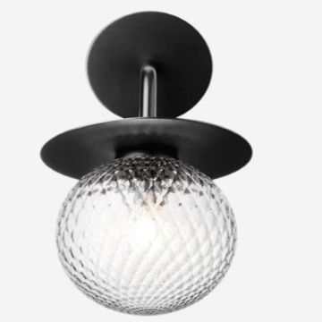 Nuura Liila Wall Outdoor black / optic clear Wand Tuinverlichting  transparant-1