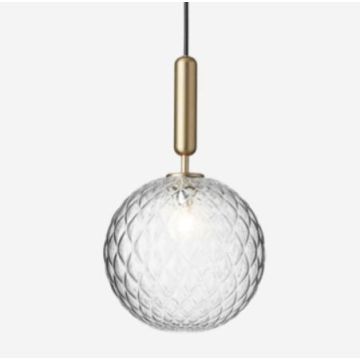 Nuura Miira 1 Large brass / optic clear Hanglamp goud/messing-1