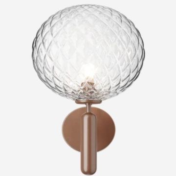Nuura Miira Wall Outdoor dark bronze / optic clear Wand Tuinverlichting  transparant-1