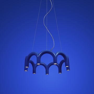 Oblure Arch Circle Blue Hanglamp blauw-1