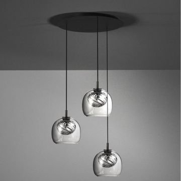 Oblure Inside Triplette Hanglamp lichtgrijs-1