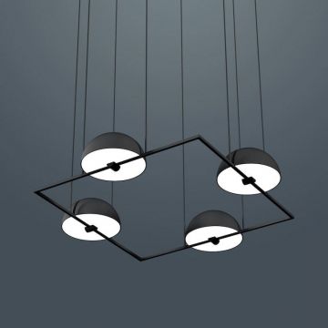 Oblure Trapeze Quartette Hanglamp zwart-1