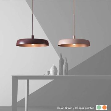 Oty light MOMA Ø40 CUP GREEN/COPPER Hanglamp groen-1
