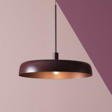 Oty light MOMA Ø60 CUP+OFF CENTER RED/COPPER Hanglamp bordeaux-1