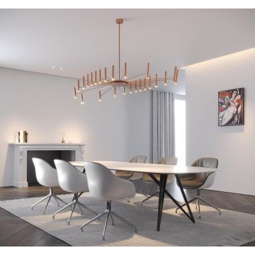 Oty light POP 40 Chandelier Copper 2700K Hanglamp koper-1