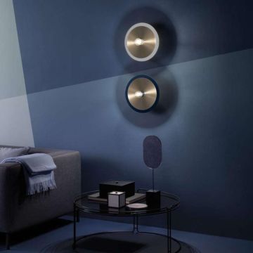 Oty light POP HOST Ø32 W BLUE/BRASS Plafondlamp blauw-1