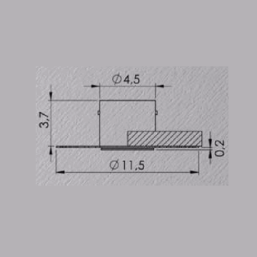 Oty light Pop Housing for plasterboard Pop Montagemateriaal aluminium-1