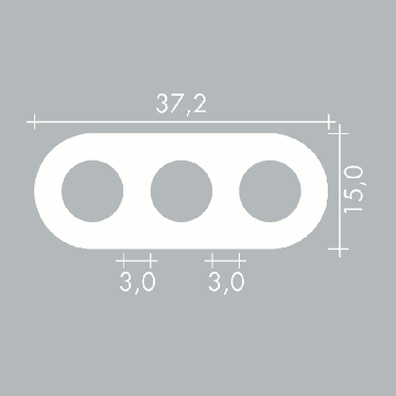 Oty light Pop inbouwdoos 3L Montagemateriaal aluminium-1