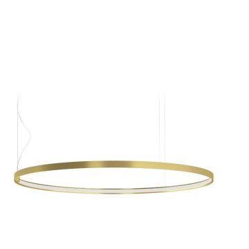 Panzeri Zero Round Ø100 Mat brass 3000K Hanglamp goud/messing-1