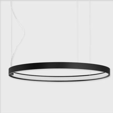 Panzeri zero round black 125cm Hanglamp zwart-1