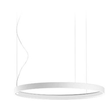Panzeri Zero Round white 50cm Hanglamp wit-1