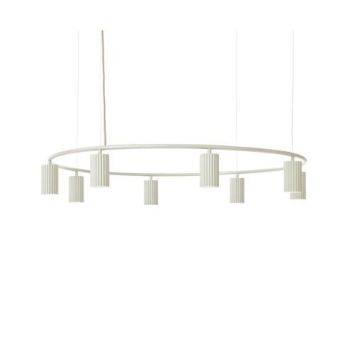 Pholc DONNA Circle 100 pendant Linen Hanglamp beige-1