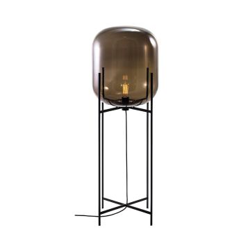 Pulpo Oda Large E27 4W 360° 2700K 260lmGrey smoke and black Vloerlamp donkergrijs-1
