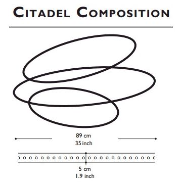 Quasar Citadel ring 89cm Hanglamp koper-1