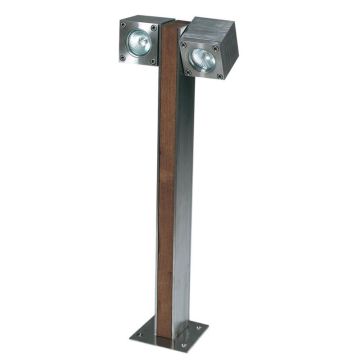 Royal Botania Q-Bic 60, 2 lampen Grond Opbouw Tuinverlichting bruin-1