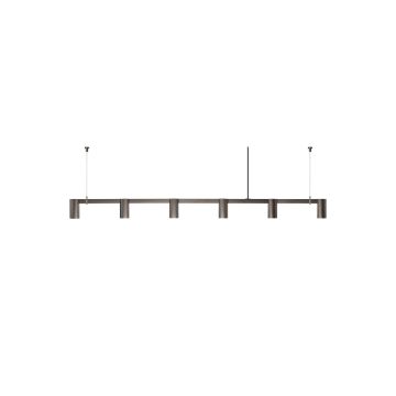 Rubn Long Kennedy Pendant 6 Spots E27 7W Dimm LED 2700K 2000mm Hanglamp brons-1