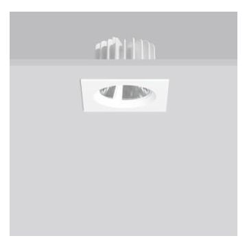 RZB Lighting LEDONA square 3000K Downlighters wit-1