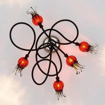 Serien Lighting Poppy 5 Wandlamp rood-1